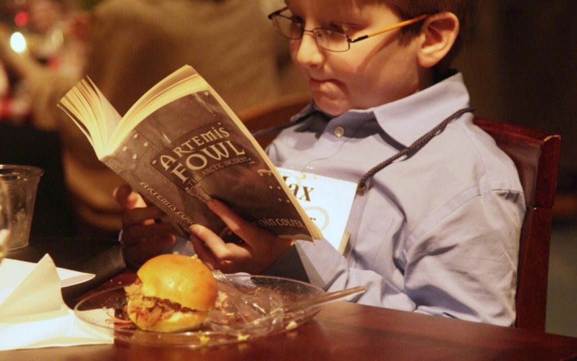 Young Boy Reading